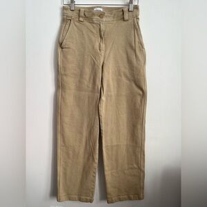 Aritzia Sunday Best Women Jaden Pant Mid Rise Cargo Chino Tan Beige US 6